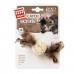 Игрушка для кошек Плетеный мячик с колокольчиком и перьями GiGwi Catch&scratch перо, дерево, 13 см  - фото 2