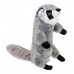 Игрушка для собак Шкурка енота с бутылкой пищалкой GiGwi Catch & fetch, искусственный мех, пластик, 51 см