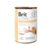 Влажный корм Brit GF VetDiet Hepatic для собак, для поддержки работы печени, индейка и горошек, 400 г