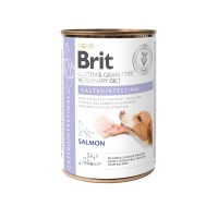 Влажный корм Brit GF VetDiets Gastrointestinal для собак, при проблемах с пищеварением, лосось и горошек, 400 г