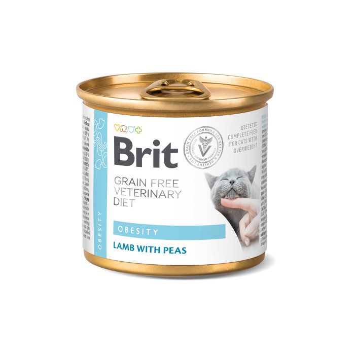 Консерва Brit GF Veterinary Diet Cat Cans Obesity 200 g