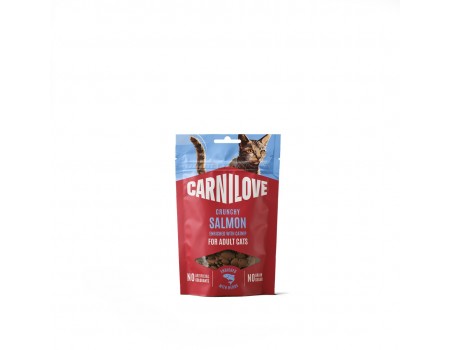 Ласощі Carnilove Crunchy Snack Salmon with Catnip для котів хрусткі лосось і котяча м'ята 50 г