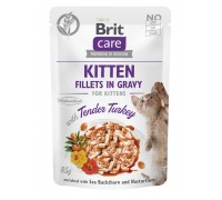 Влажный корм для котят Brit Care Kitten Fillets in Gravy Tender Turkey..