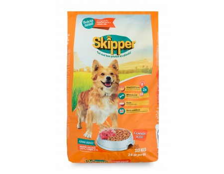 Сухий корм для собак SKIPPER курка та яловичина, 10 кг