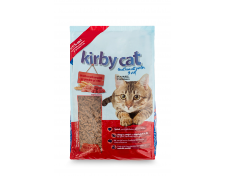 Сухий корм для котів KIRBY CAT курка та яловичина, 10 кг