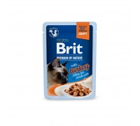 Корм влажный Brit Premium Delicate Fillets in Gravy Turkey для кошек, ..