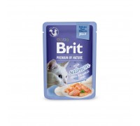 Корм влажный Brit Premium Delicate Fillets in Jelly Salmon для кошек, ..