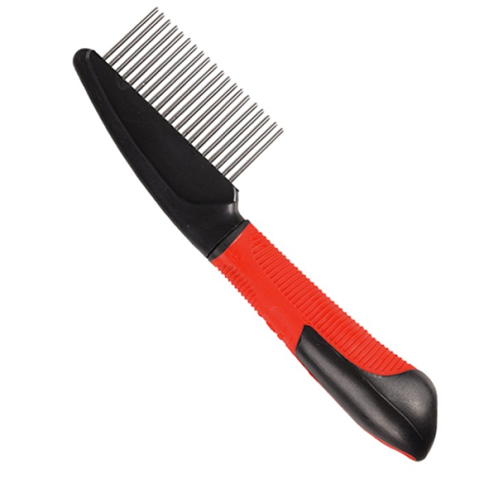Flamingo  Comb Rotating Teeth ФЛАМИНГО КОМБ РОТЕЙТИНГ расческа для собак с вращающимися зубцами , длинная.