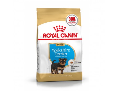Акция // Royal Canin Yorkshire Puppy для щенков породы йоркширский терьер в возрасте до 10 месяцев, 1,2 кг + 0,3кг в подарок