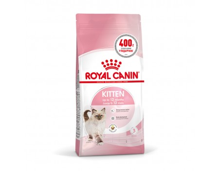 Акция // Royal Canin Kitten для котят до 12 месяцев Здоровье пищеварительной системы 1,6 кг + 0,4кг  в подарок
