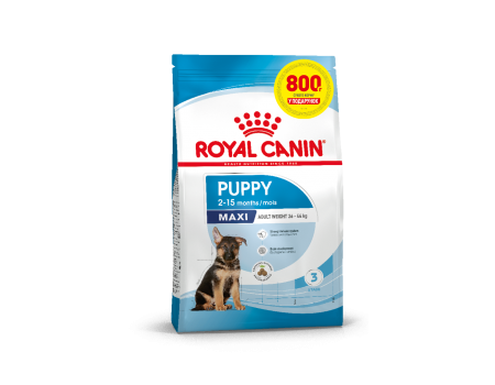 Сухой корм для щенков Royal canin MAXI PUPPY 3.2 кг + 800 г в подарок
