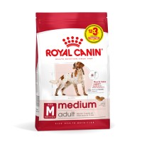 Royal Canin Medium Adult для взрослых собак средних размеров, 12+3 кг