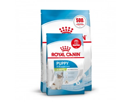 Royal Canin XSMALL PUPPY 1,5KG+500g для щенков в возрасте до 10 месяцев