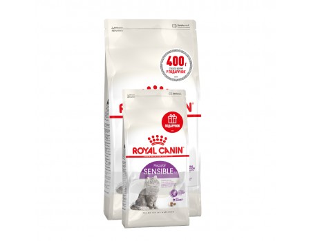 Акція // Royal Canin Sensible  для кошек старше 1 года. 2 кг + 0,4 кг в подарок