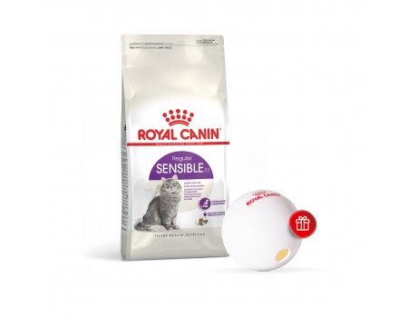 Набір: сухий корм для котів Royal Canin Sensible, 4 кг + диспенсер для корму