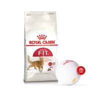 Набір: сухий корм для дорослих котів Royal Canin Fit, 4 кг + диспенсер для корму