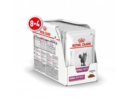 Royal Canin Feline RENAL BEEF 85g 8+4