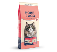 Сухой корм HOME FOOD ADULT Hairball control for sterilised, выведение ..