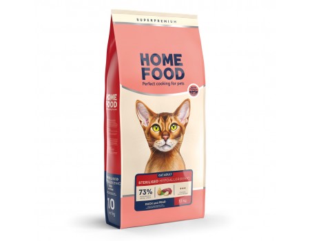 Home Food Корм CAT ADULT беззерновий гіпоалергенний стерелізовне Качка та груша (10 кг)