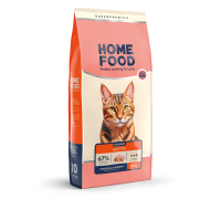 Сухой корм HOME FOOD ADULT Аctive, для активных взрослых кошек, курочк..
