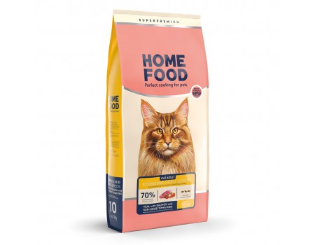 Home Food Корм CAT ADULT для великих порід ТЕЛЯТИНА З ЛОСОСЕМ ТА В'ЯЛЕНИМИ ТОМАТАМИ (10 кг)