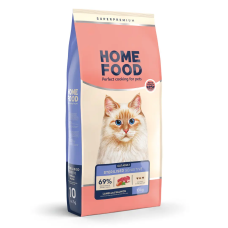 Сухий корм HOME FOOD ADULT Sensitive digestion, для котів з чутливим травленням, ягнятина та лосось, 10 кг
