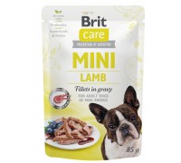 НАБОР Корм влажный Brit Care Mini pouch для собак, филе в соусе, ягнен..