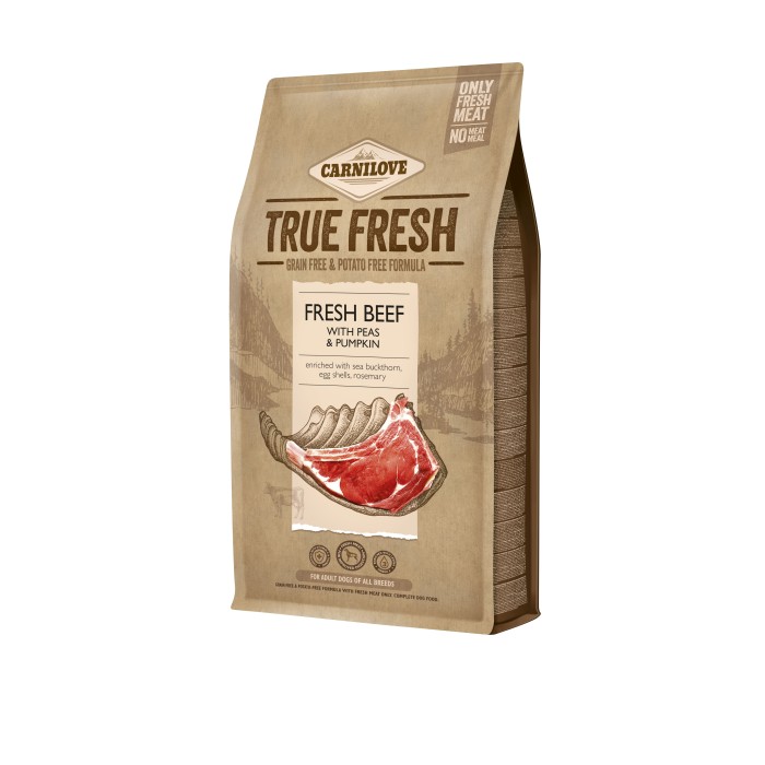 Сухой корм Carnilove True Fresh BEEF, для взрослых собак, с говядиной, 1,4 кг