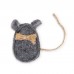 Іграшка для котів Природа "Мишка шкряботушка" сіра, 8,5х5 см