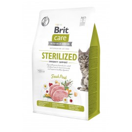 Сухой корм для стерилизованных кошек Brit Care Cat GF Sterilized Immun..