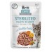 Корм вологий для стерилізованих котів Brit Care Cat Sterilized філе в соусі з кроликом, пауч, 85 г