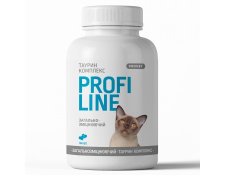 Вітаміни PROVET PROFILINE для котів ТАУРИН КОМПЛЕКС, 180 таб