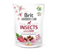 Лакомства для собак Brit Care Dog Crunchy Cracker Insects with Lamb дл..