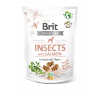 Ласощі для собак Brit Care Dog Crunchy Cracker Insects with Salmon для..