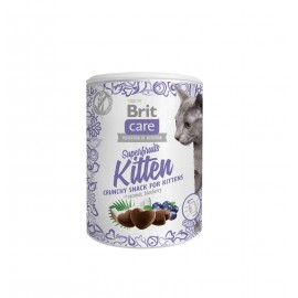 Ласощі для кошенят Brit Care Cat Snack Superfruits Kitten, курка 100 г