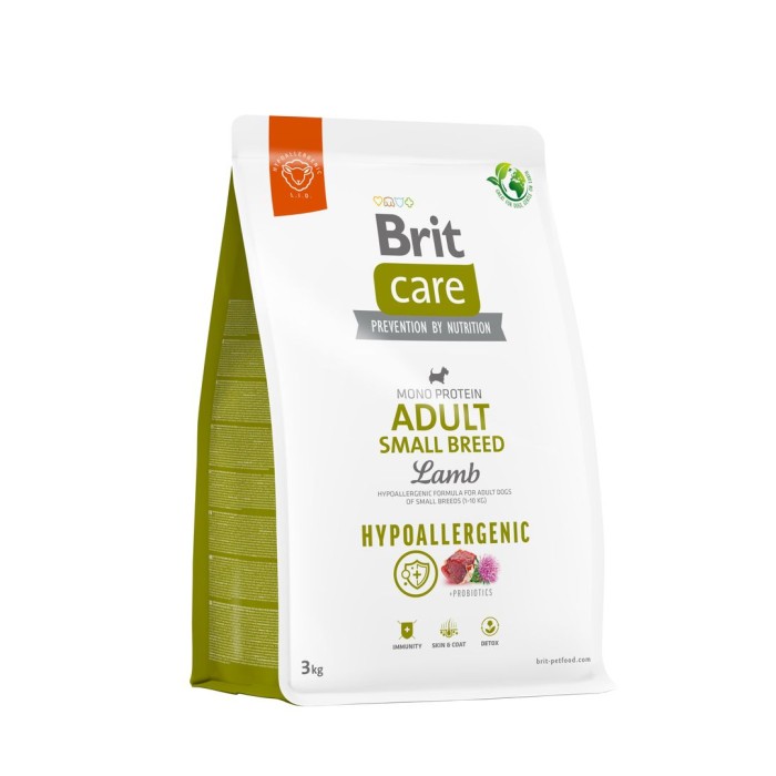 Корм для собак малих порід Brit Care Dog Hypoallergenic Adult Small Breed гіпоалергенний з ягням, 7 кг