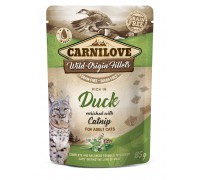 Влажный корм Carnilove cat pouch для кошек, с уткой и кошачьей мятой, ..