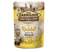 Вологий корм Carnilove cat pouch для кошенят з кроликом і календулою, ..