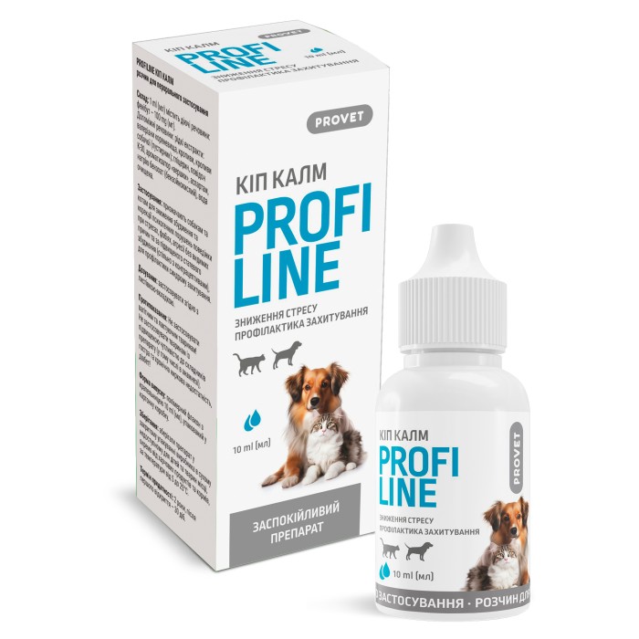 Краплі PROVET PROFILINE КІП КАЛМ для котів та собак 10 мл (заспокійливе)