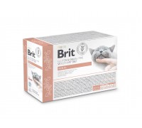 Корм влажный для кошек Brit GF VetDiet Renal с лососем, 12 x 85 г..