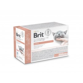 Корм вологий для котів Brit GF VetDiet Renal з лососем, 12 x 85 г..