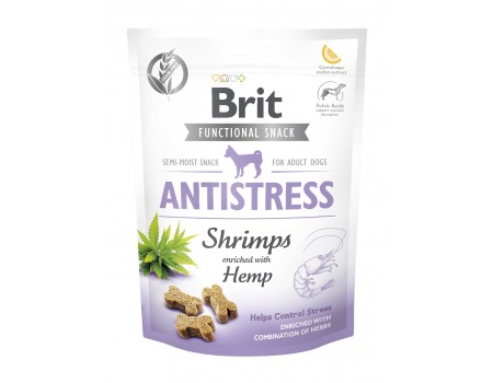 Функциональные лакомства для собак Brit Care Functional Snack Antistress Shrimps с креветками, 150 г