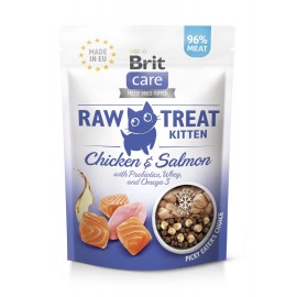 Лакомства для котят Brit Raw Treat Kitten Freeze-dried с курицей и лос..