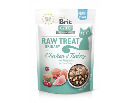 Лакомства для кошек Brit Raw Treat Urinary Freeze-dried с курицей и индейкой, 40 г