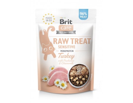 Лакомства для кошек Brit Raw Treat Sensitive Freeze-dried с индейкой, 40 г