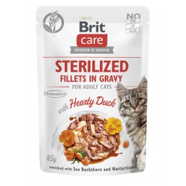 Корм вологий для стерилізованих котів Brit Care Cat Sterilized філе в ..