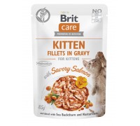 Корм влажный для котят Brit Care Cat Fillets in Gravy with Savory Salm..