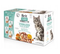 Корм вологий для стерилізованих котів Brit Care Flavour box Sterilized..