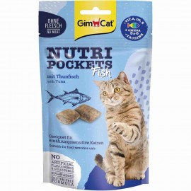 Ласощі для котів GimCat Nutri Pockets Fish Тунець,  60 г..