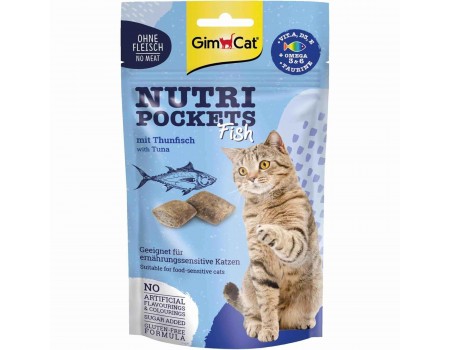 Лакомство для кошек GimCat Nutri Pockets Fish Тунец, 60 г